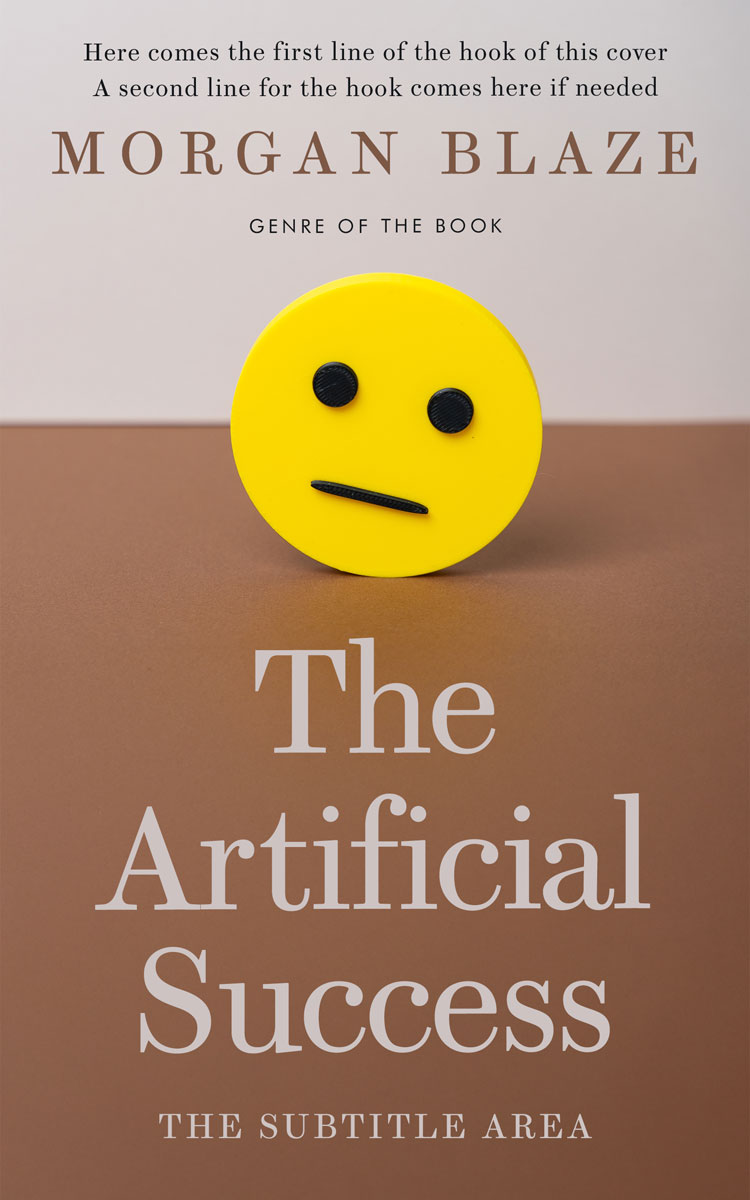 2D view of Premade Business Book Cover - Spicy Mix