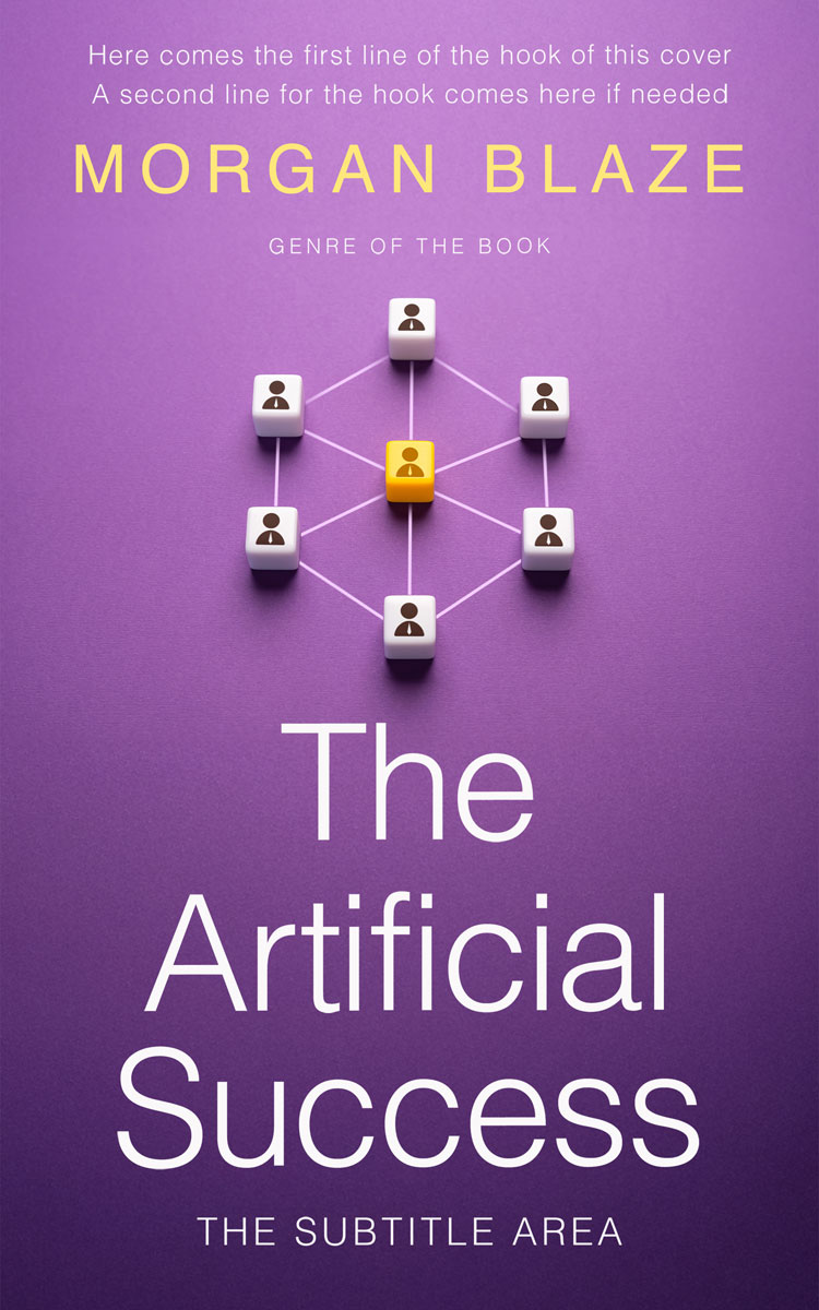 2D view of Premade Business Book Cover - Wisteria