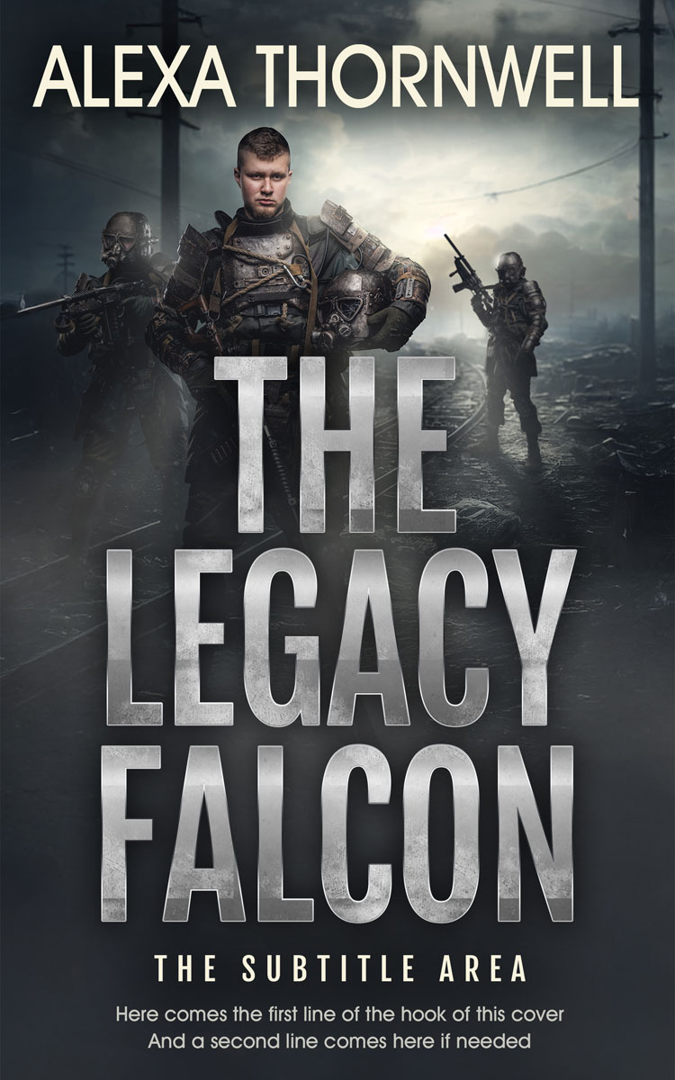 2D view of Custom & Premade Apocalyptica Book Cover - Shark #35957 | BookCoverZone*