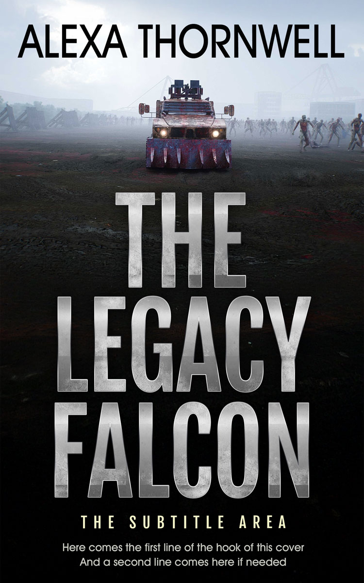 2D view of Premade Apocalyptica Book Cover - Cod Gray #35965 | BookCoverZone*