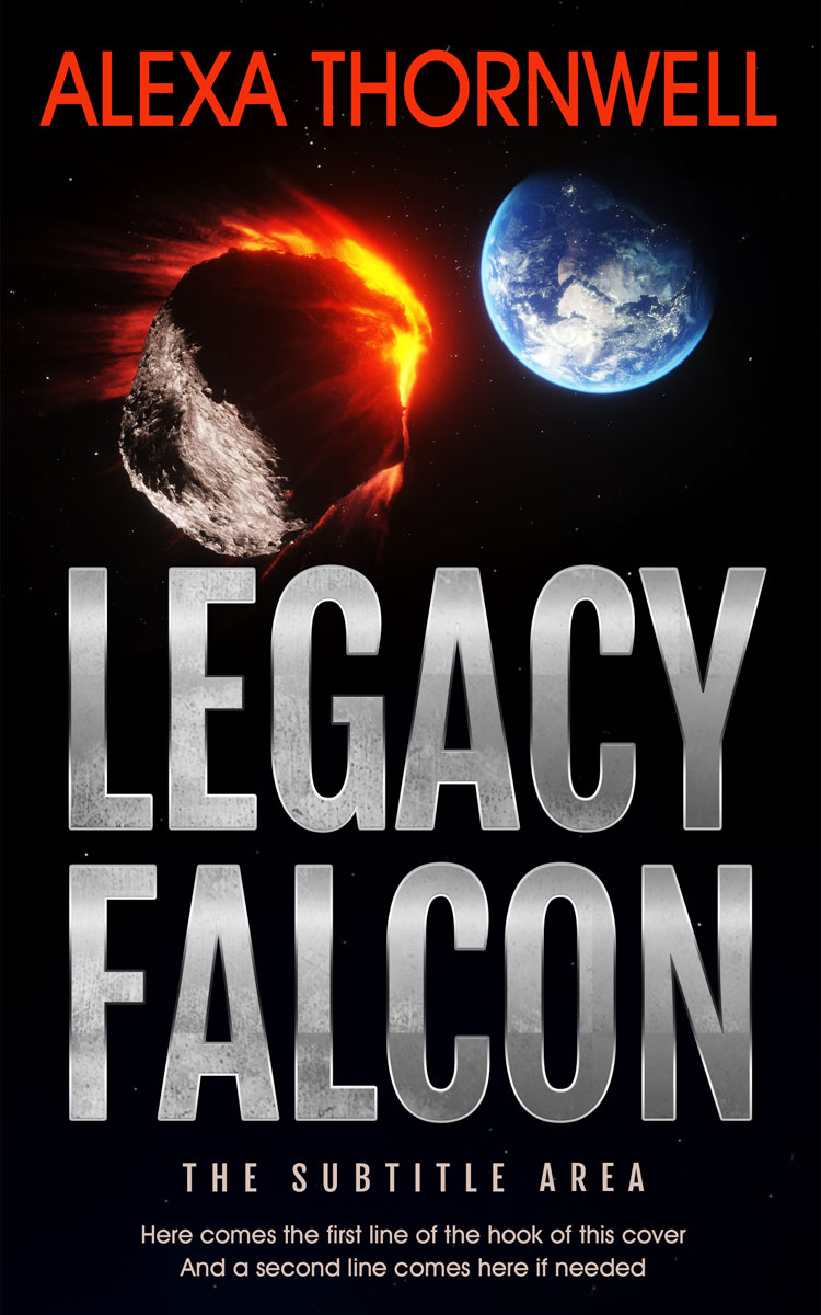 2D view of Custom & Premade Science Fiction Book Cover - Cod Gray #35972 | BookCoverZone*