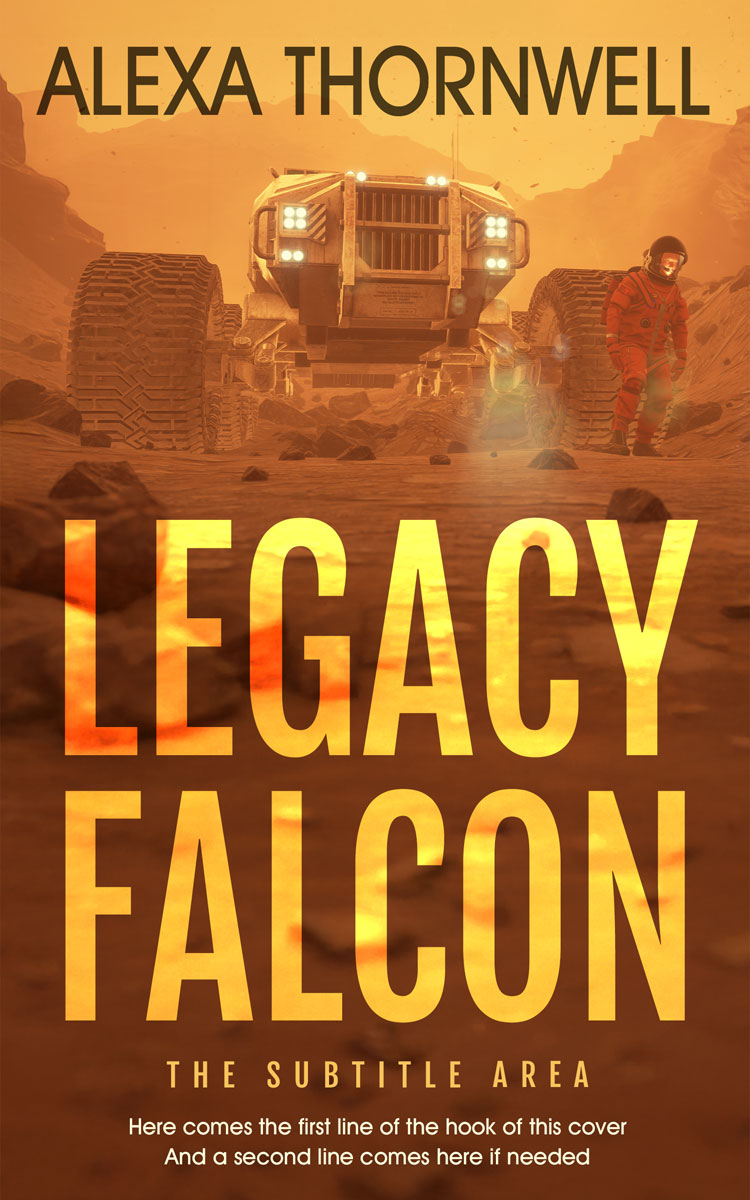 2D view of Custom & Premade Science Fiction Book Cover - Walnut #35974 | BookCoverZone*