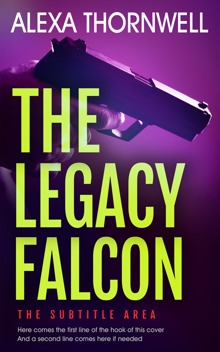 2D view of Custom & Premade Mystery & Thriller & Suspense Book Cover - Yellow Green #35977 | BookCoverZone*