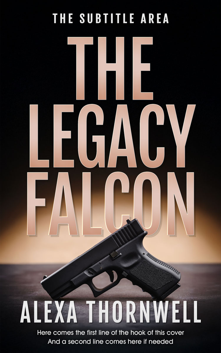 2D view of Premade Mystery & Thriller & Suspense Book Cover - Cod Gray