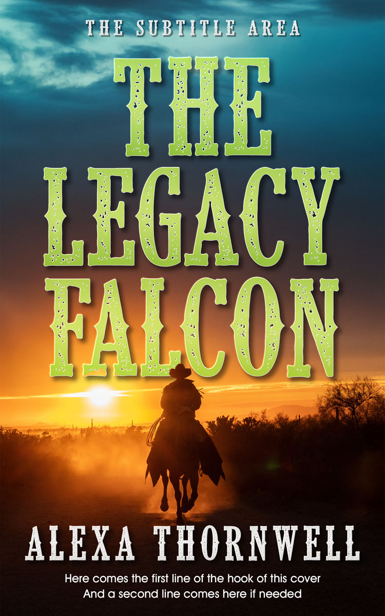 2D view of Premade Western Book Cover - Tacha #36006 | BookCoverZone*