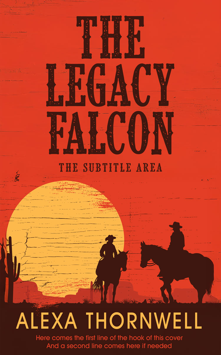 2D view of Premade Western Book Cover - Paco #36014 | BookCoverZone*