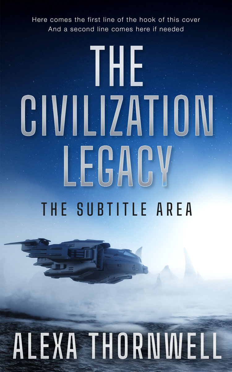 2D view of Premade Science Fiction Book Cover - Botticelli #36028 | BookCoverZone*