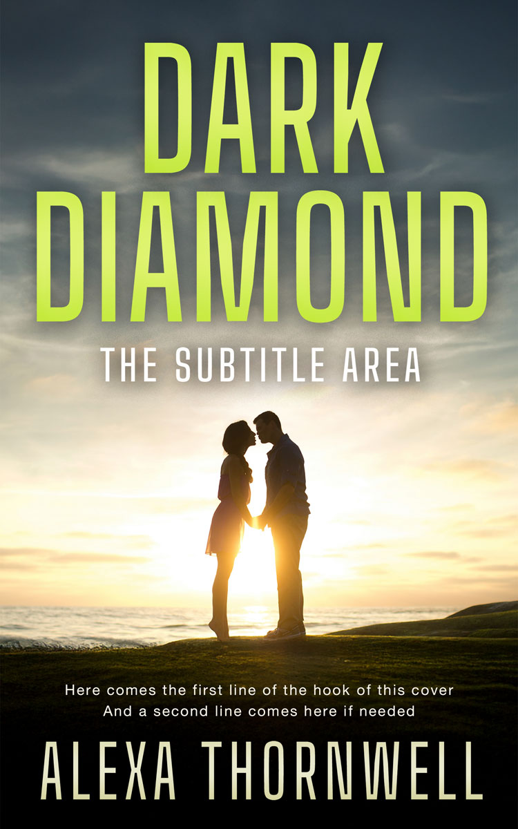 2D view of Premade Romance Book Cover - Fall Green #36037 | BookCoverZone*