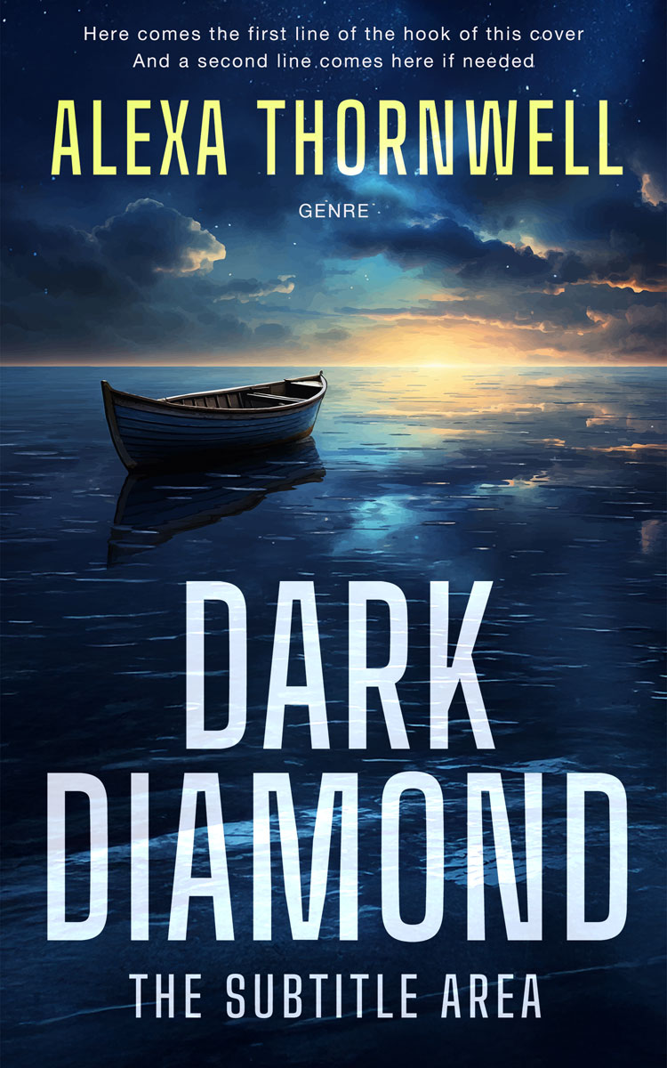 2D view of Premade Mystery & Thriller & Suspense Book Cover - Big Stone #36042 | BookCoverZone*