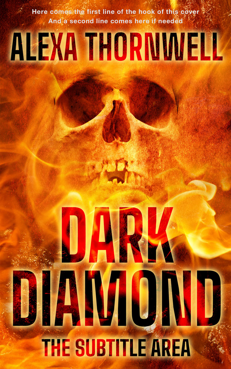 2D view of Custom & Premade Horror Book Cover - Rock Spray #36051 | BookCoverZone*