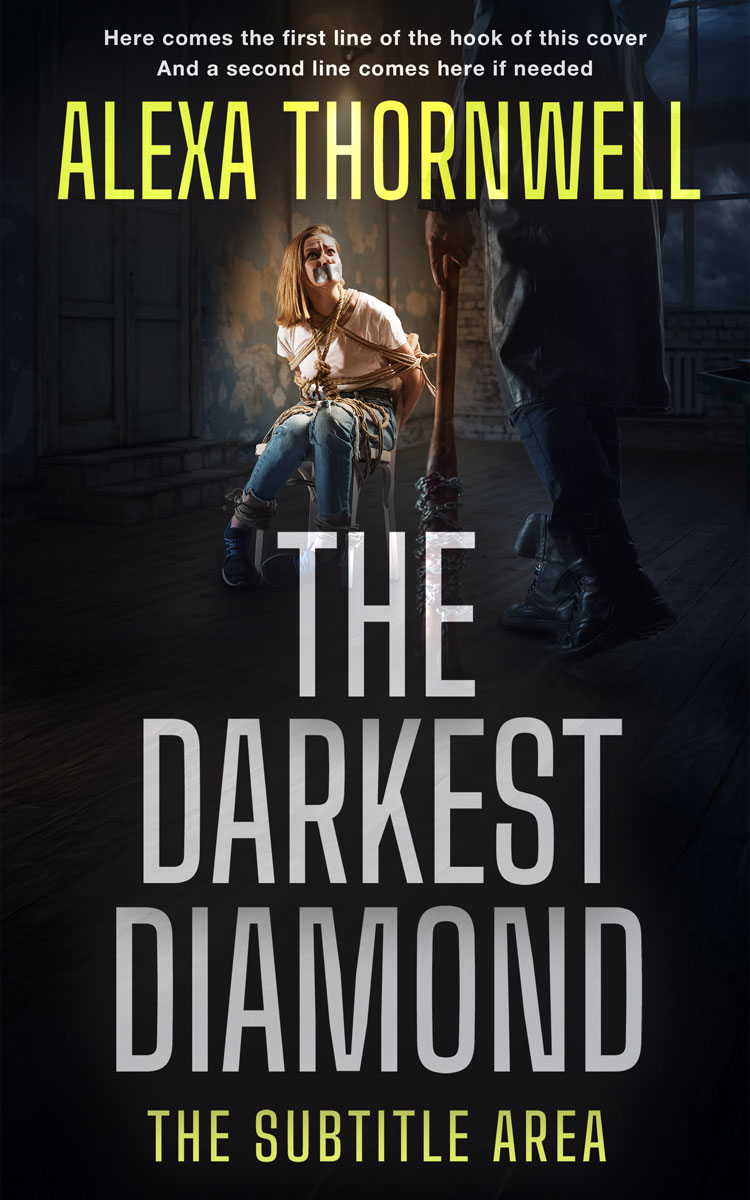 2D view of Premade Mystery & Thriller & Suspense Book Cover - Thistle Green #36057 | BookCoverZone*