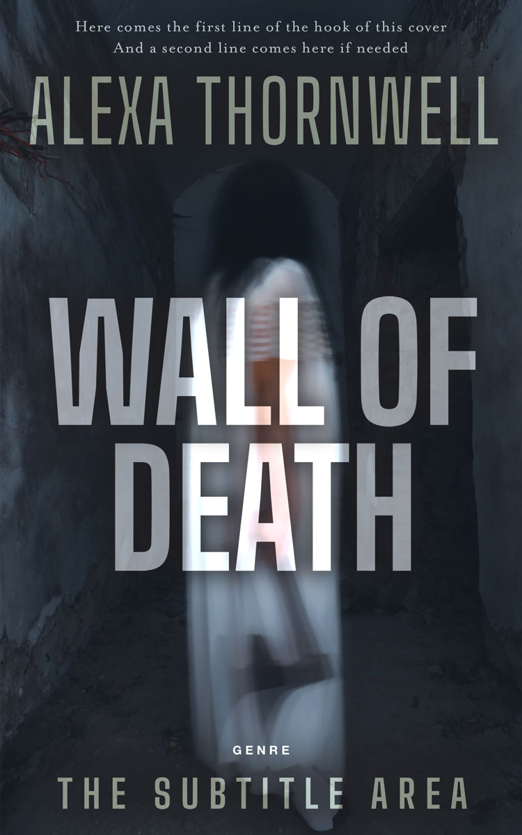 2D view of Premade Horror Book Cover - Shark #36062 | BookCoverZone*