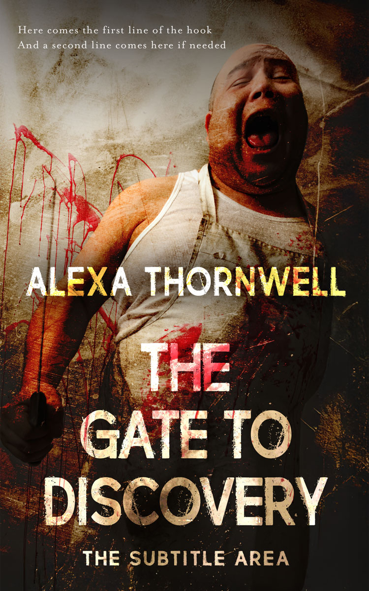 2D view of Premade Horror Book Cover - Tan #36067 | BookCoverZone*