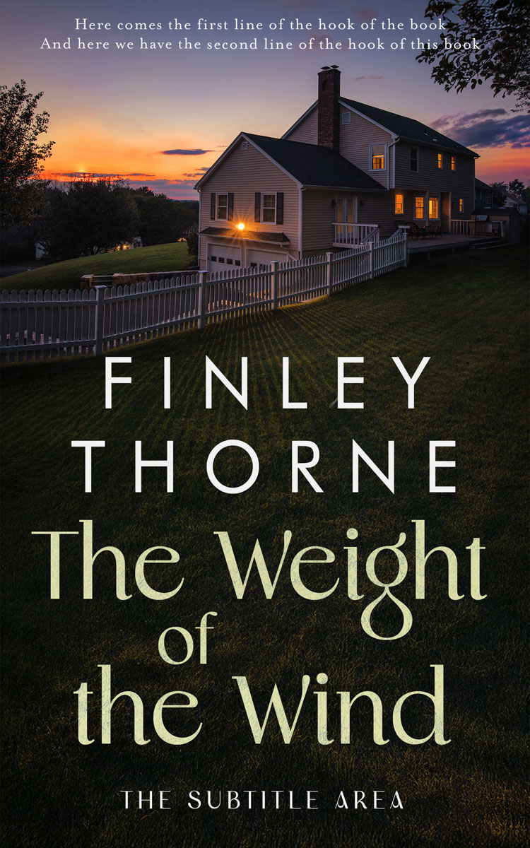 2D view of Premade Mystery & Thriller & Suspense Book Cover - Log Cabin #36077 | BookCoverZone*