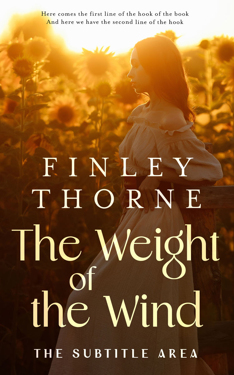 2D view of Premade Romance Book Cover - Van Cleef #36089 | BookCoverZone*