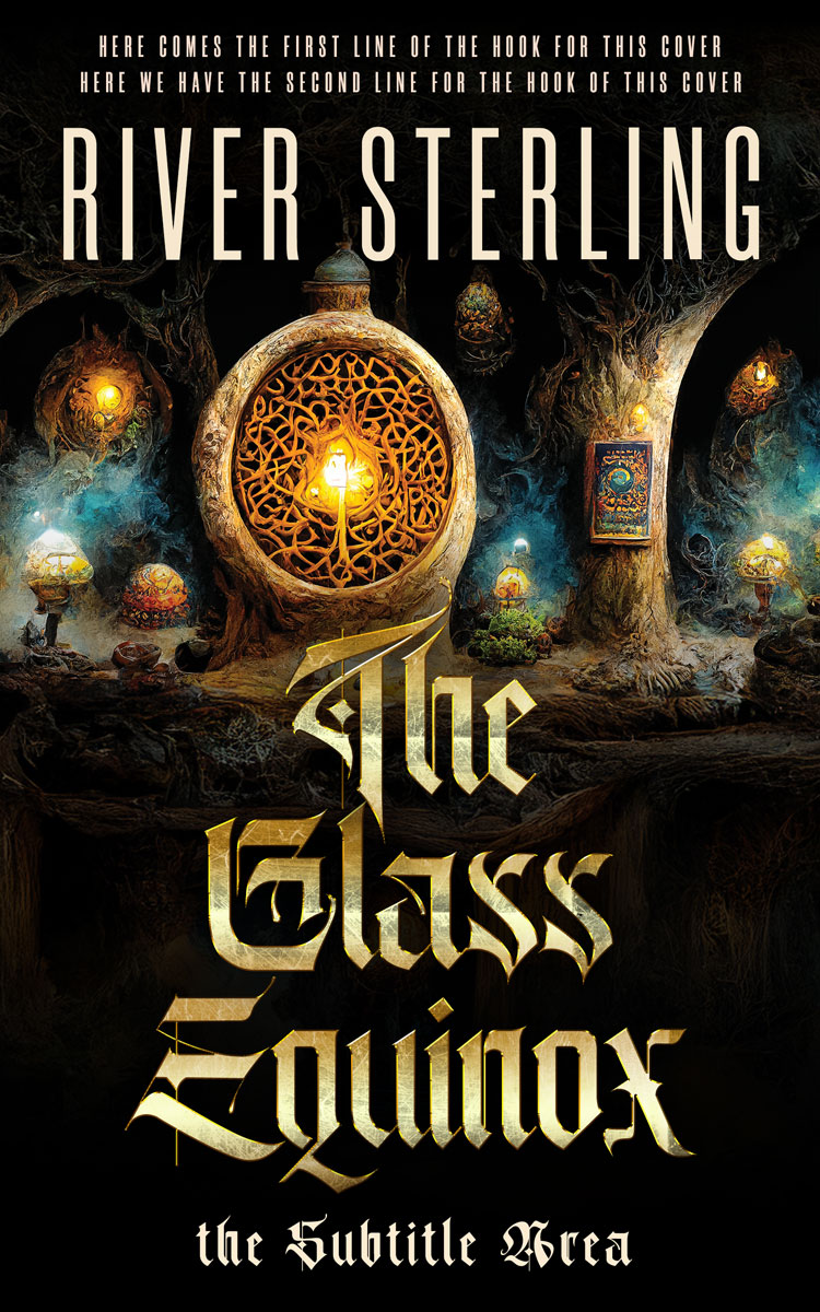 2D view of Premade Fantasy Book Cover - Tan #36106 | BookCoverZone*