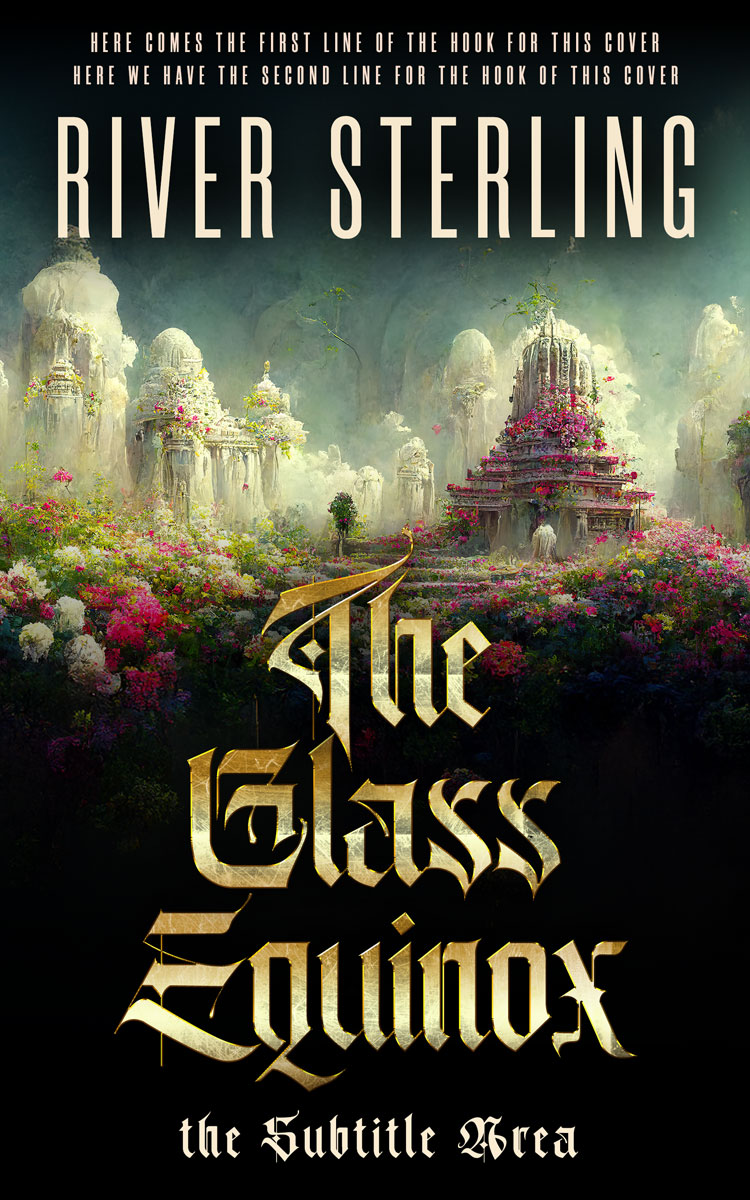 2D view of Premade Fantasy Book Cover - Log Cabin #36110 | BookCoverZone*