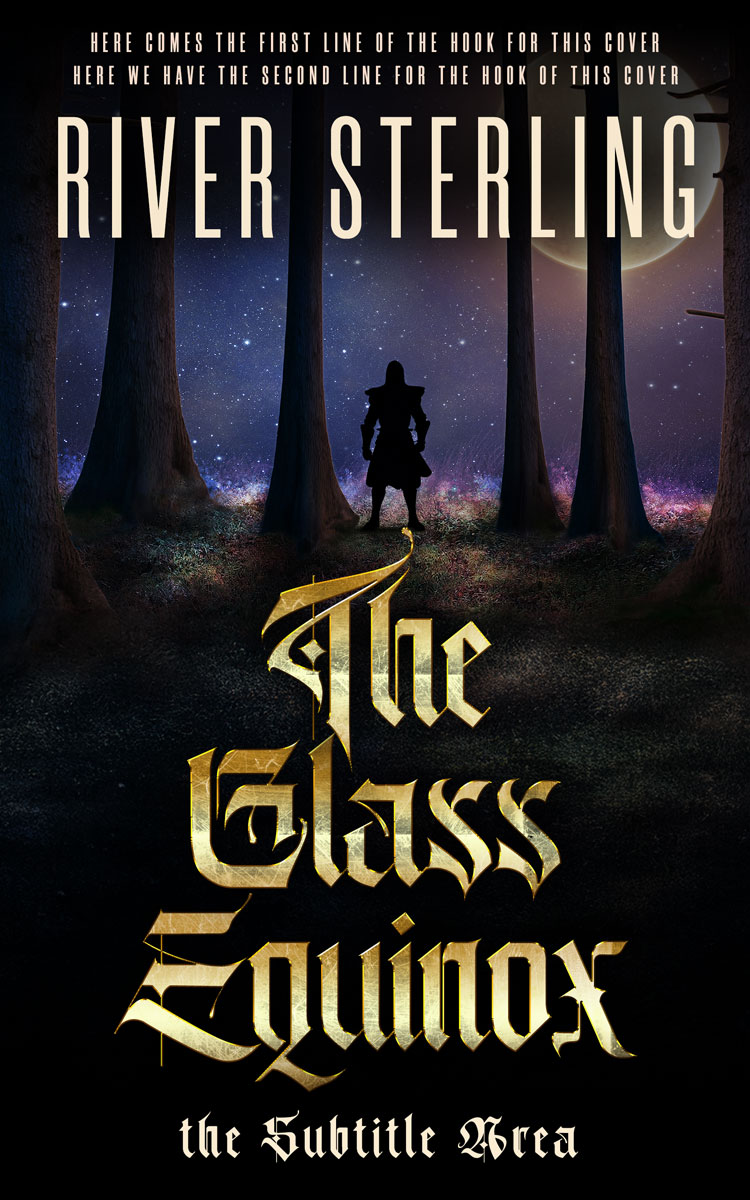 2D view of Premade Fantasy Book Cover - Woodsmoke #36111 | BookCoverZone*