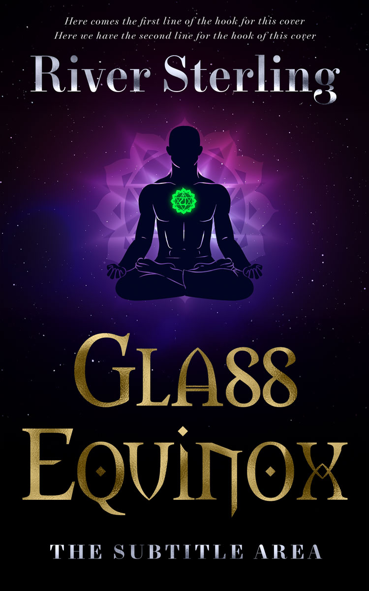 2D view of Premade Health & Mind & Body Book Cover - Black #36150 | BookCoverZone*