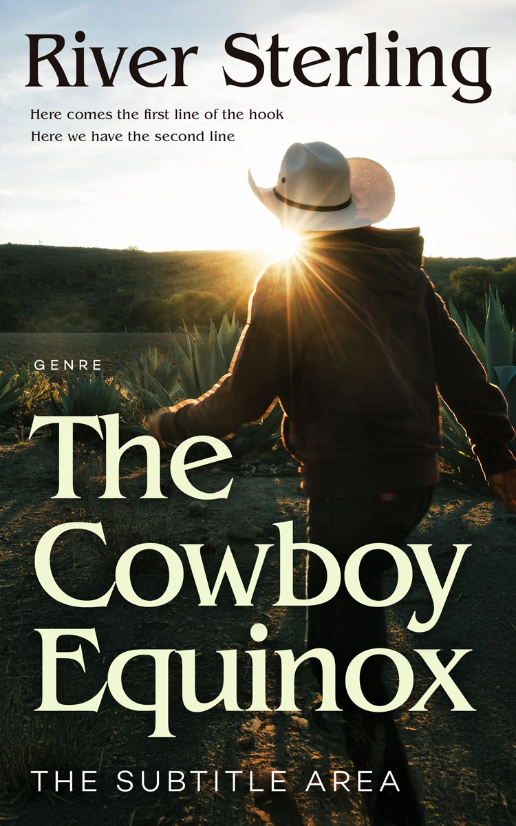 2D view of Premade Western Book Cover - Rangoon Green #36195 | BookCoverZone*