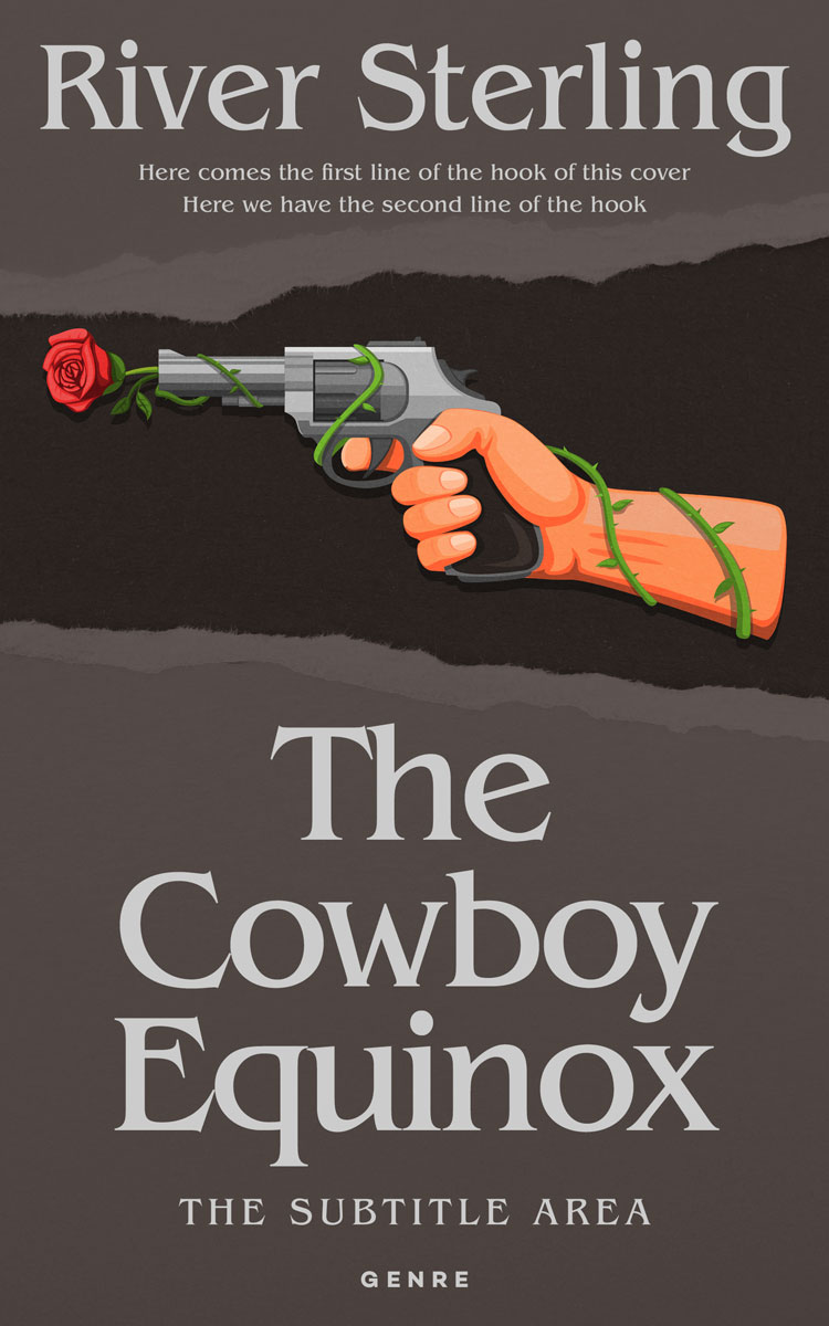 2D view of Premade Western Book Cover - Masala #36203 | BookCoverZone*