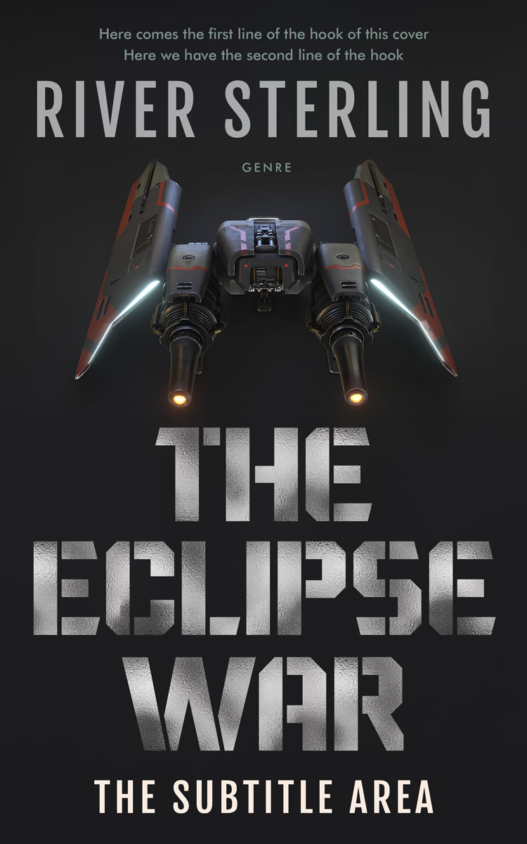 2D view of Premade Science Fiction Book Cover - Shark #36227 | BookCoverZone*