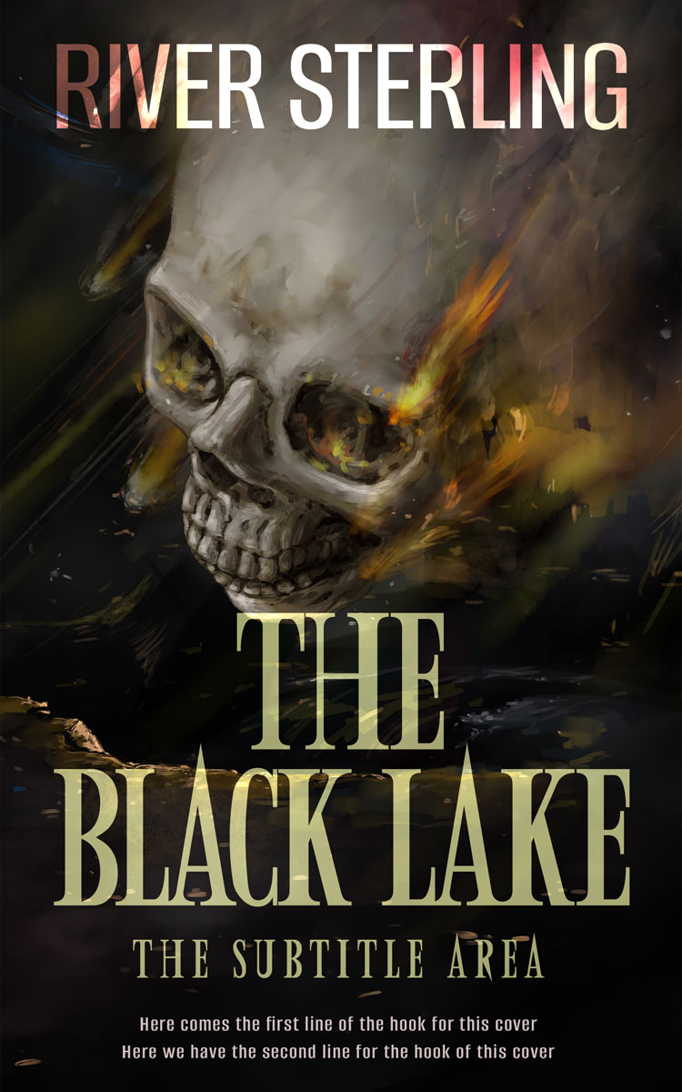 2D view of Premade Horror Book Cover - Zeus #36278 | BookCoverZone*