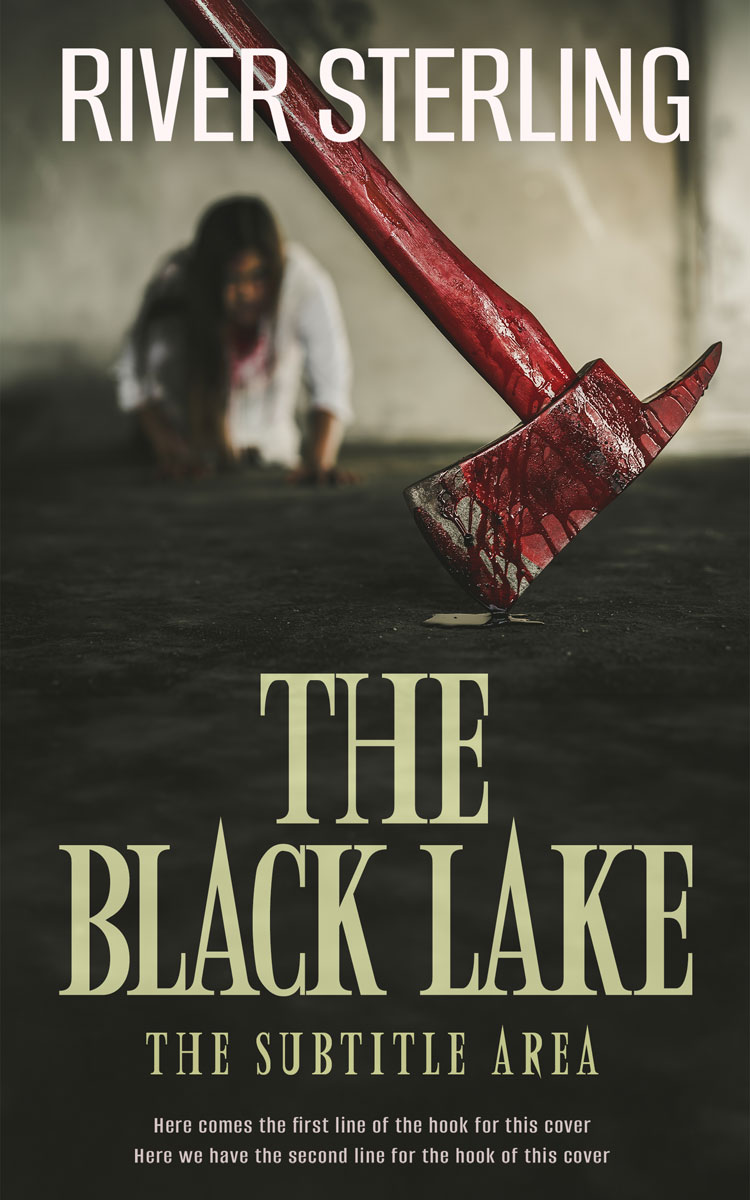 2D view of Premade Horror Book Cover - Rangitoto #36279 | BookCoverZone*