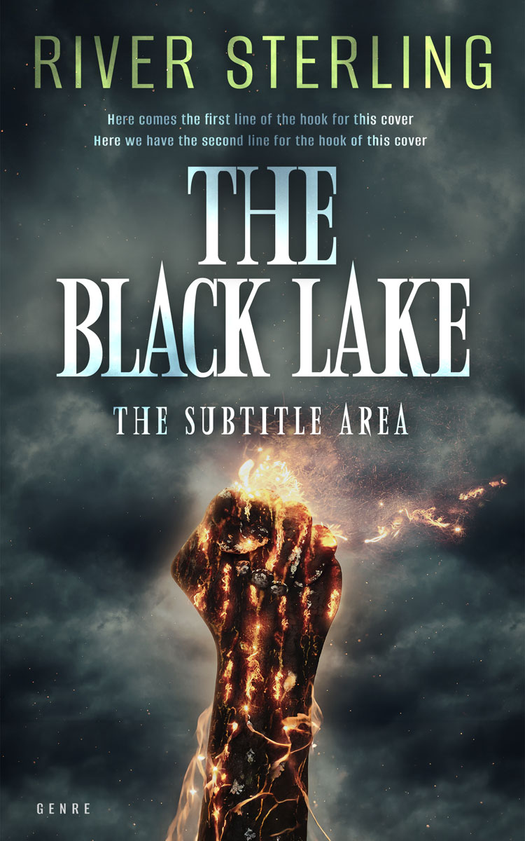 2D view of Premade Fantasy Book Cover - Outer Space