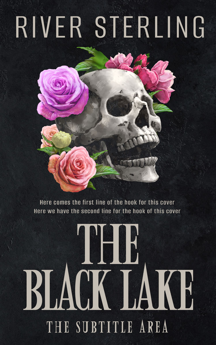 2D view of Premade Horror Book Cover - Shark #36297 | BookCoverZone*