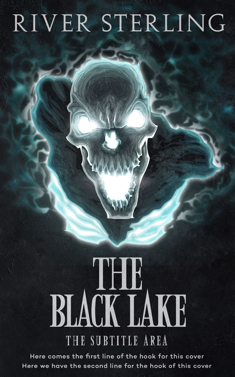2D view of Premade Horror Book Cover - Outer Space #36300 | BookCoverZone*
