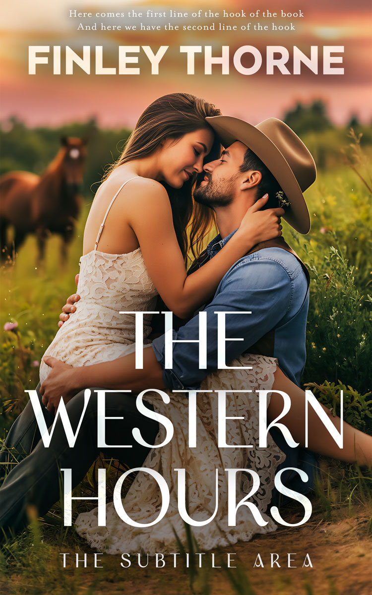 2D view of Premade Romance Book Cover - Lisbon Brown