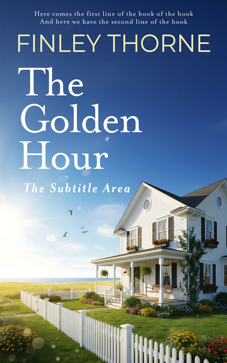 2D view of Premade Literary Fiction Book Cover - East Bay