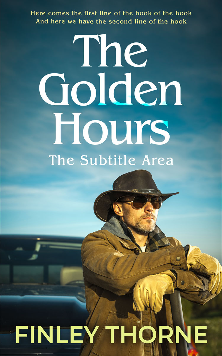 2D view of Premade Nonfiction Book Cover - Outer Space