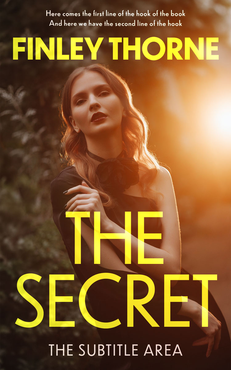 2D view of Premade Mystery & Thriller & Suspense Book Cover - Brown Derby