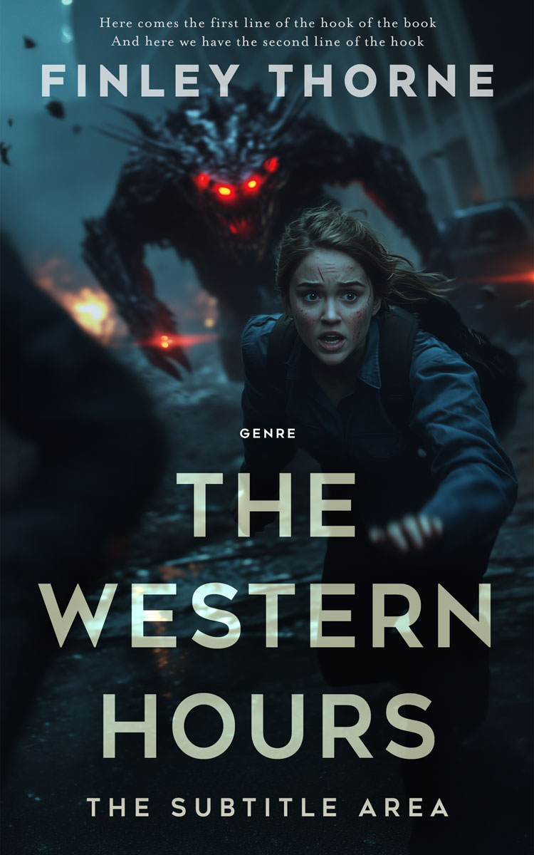 2D view of Premade Horror Book Cover - Bunker #36474 | BookCoverZone*