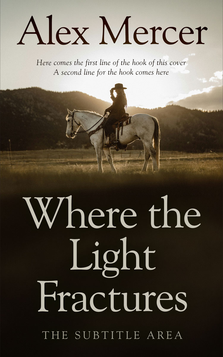 2D view of Premade Western Book Cover - Eternity #36498 | BookCoverZone*