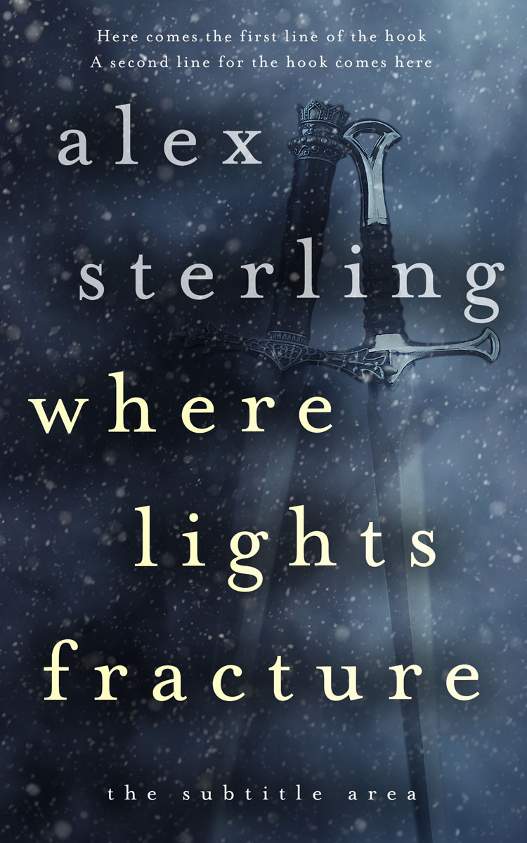 2D view of Premade Fantasy Book Cover - Ebony Clay