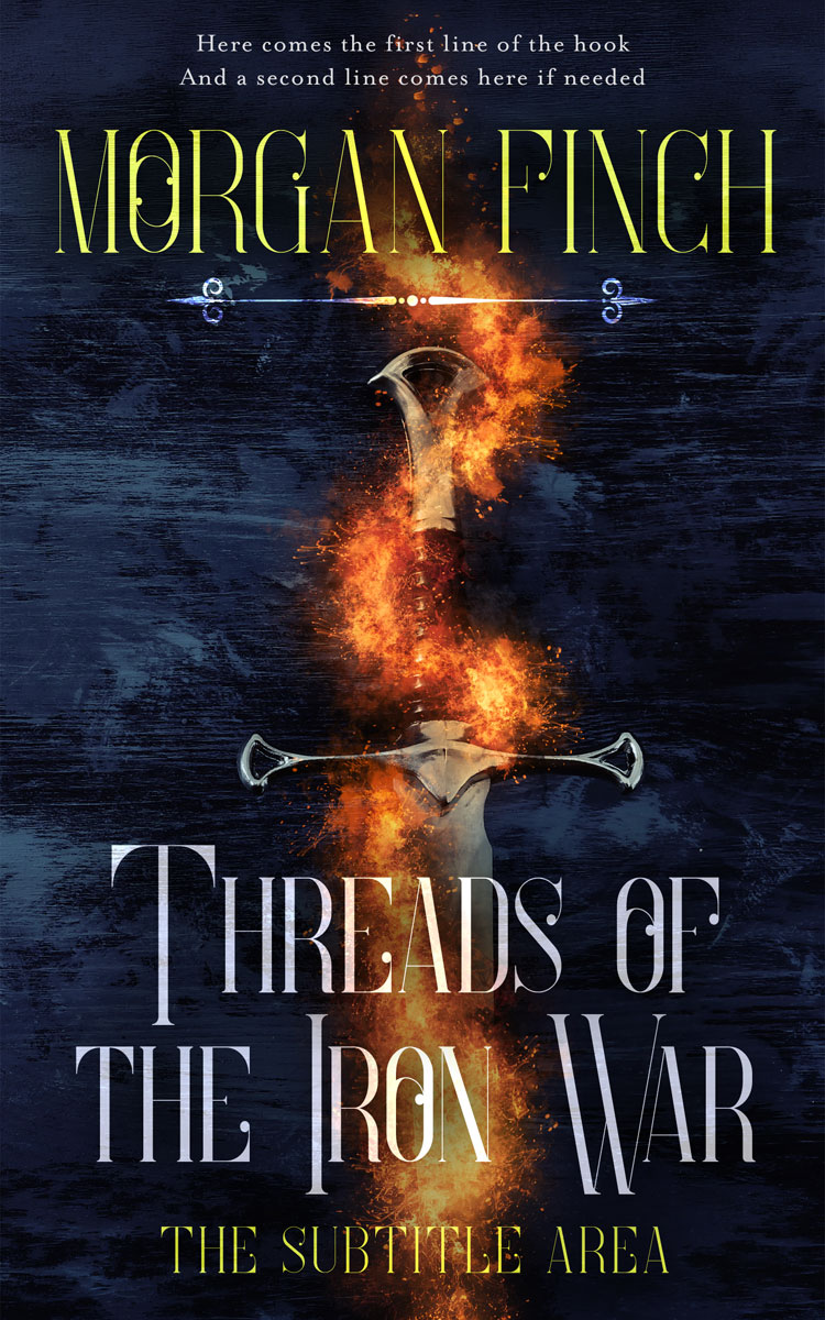 2D view of Premade Fantasy Book Cover - Cinder
