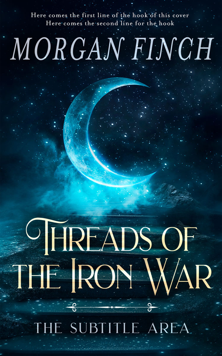 2D view of Premade Fantasy Book Cover - Black Pearl
