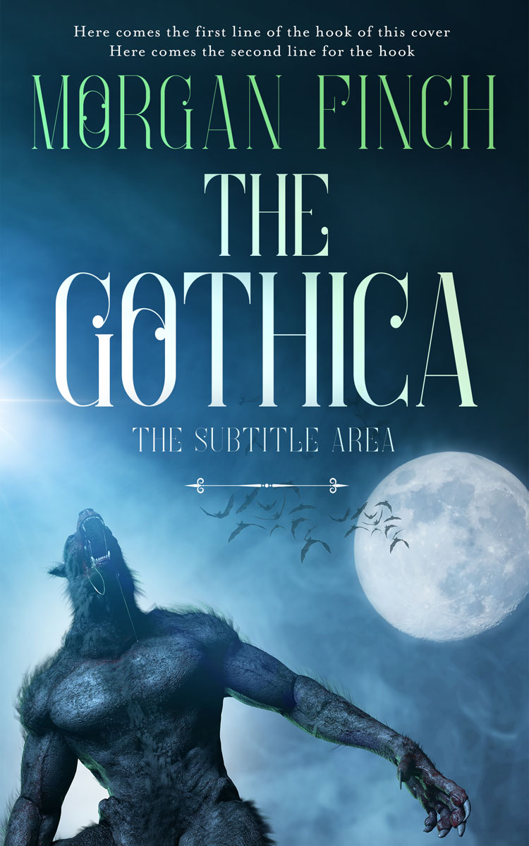 2D view of Premade Horror Book Cover - Elephant