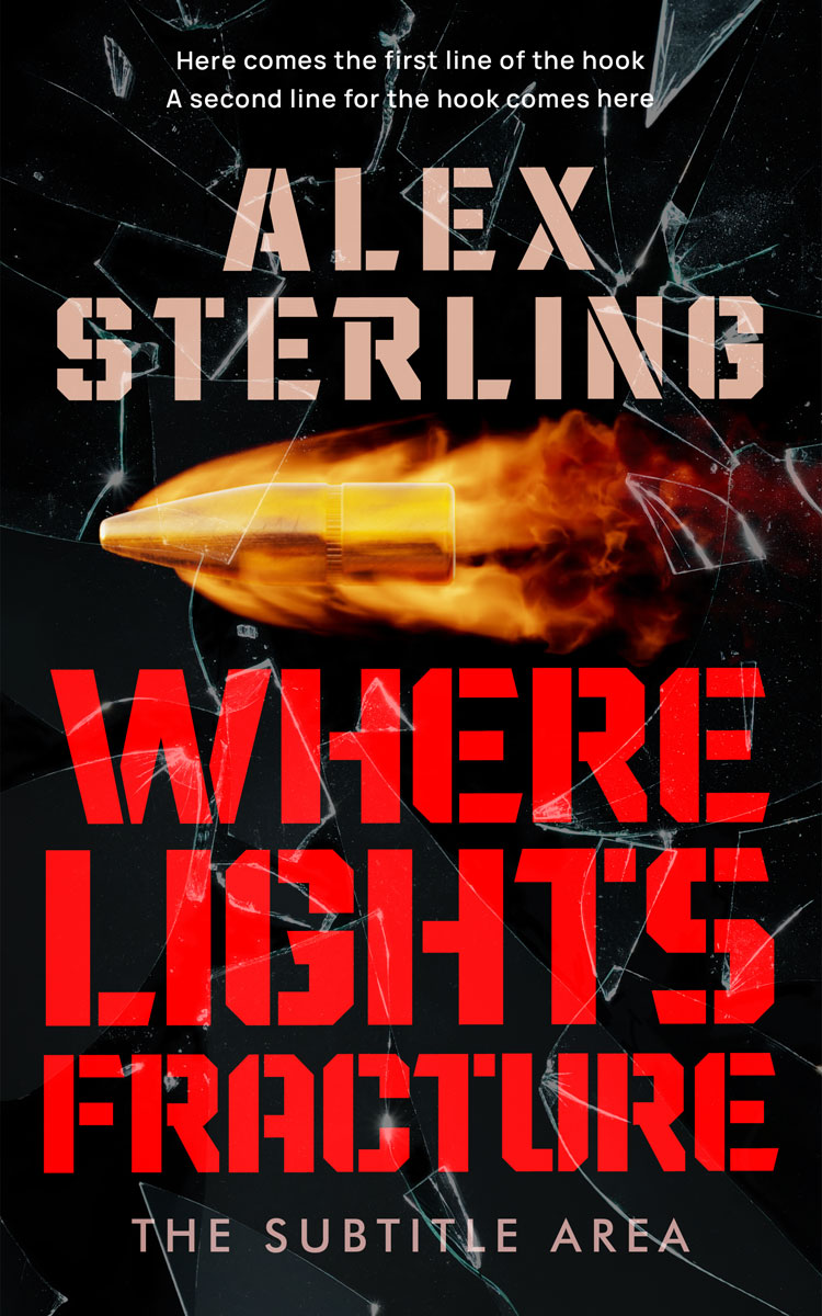 2D view of Premade Mystery & Thriller & Suspense Book Cover - Cod Gray #36575 | BookCoverZone
