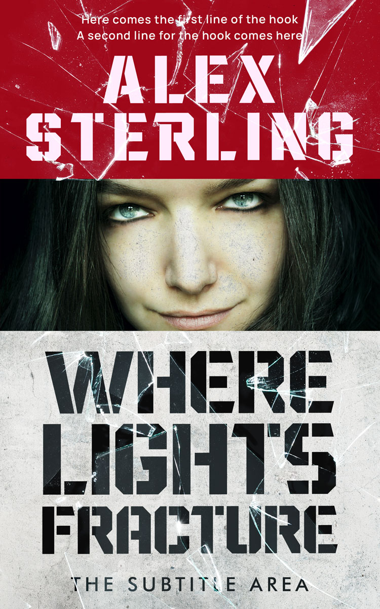 2D view of Premade Mystery & Thriller & Suspense Book Cover - Outer Space #36585 | BookCoverZone