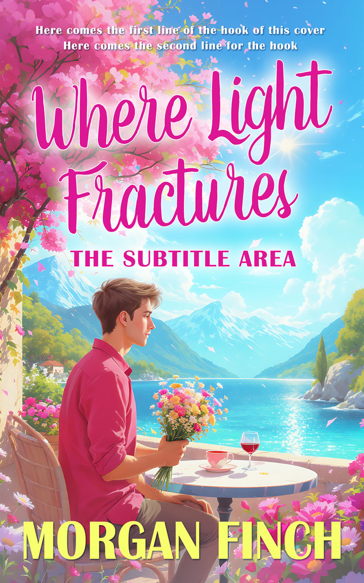 2D view of Premade Romance Book Cover - Jet Stream