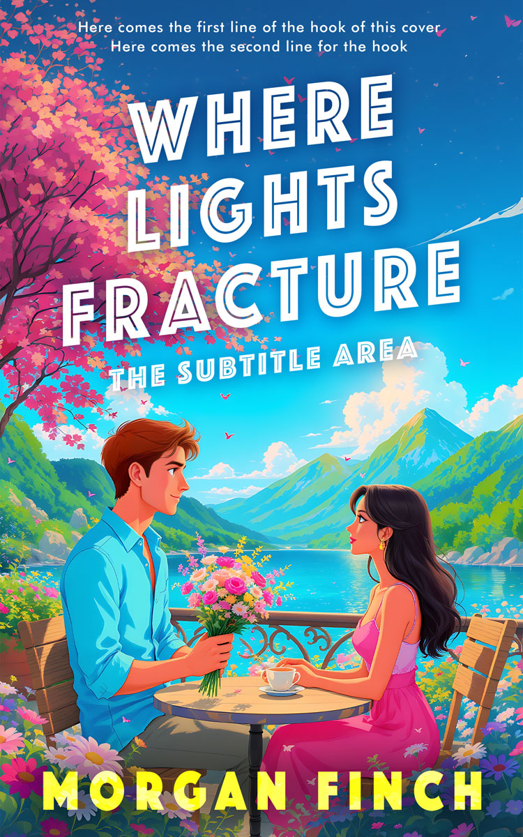 2D view of Premade Romance Book Cover - Jelly Bean