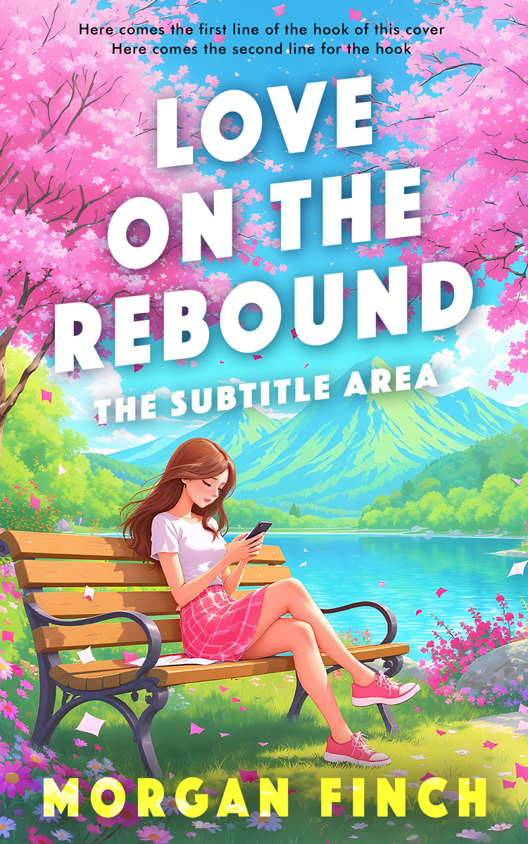 2D view of Premade Romance Book Cover - Blossom