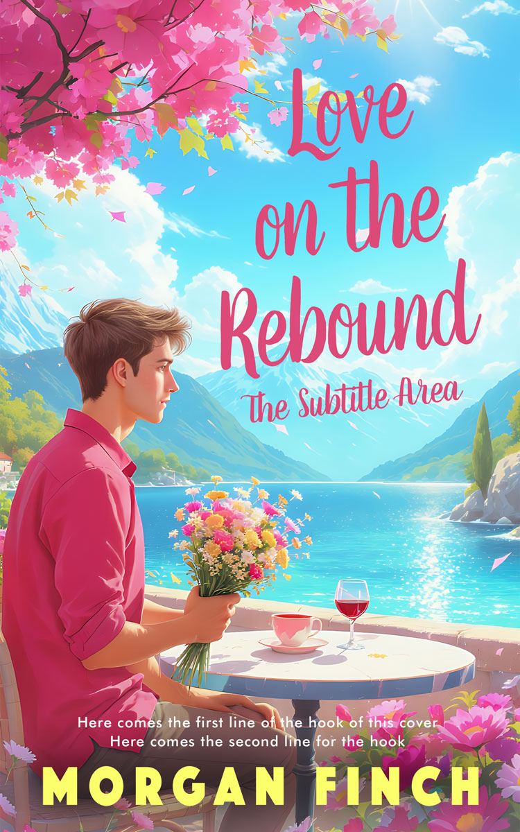 2D view of Premade Romance Book Cover - Riptide