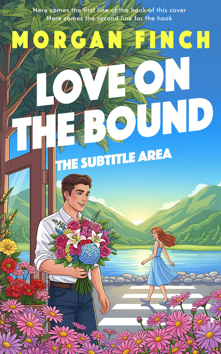 2D view of Premade Romance Book Cover - Hoki