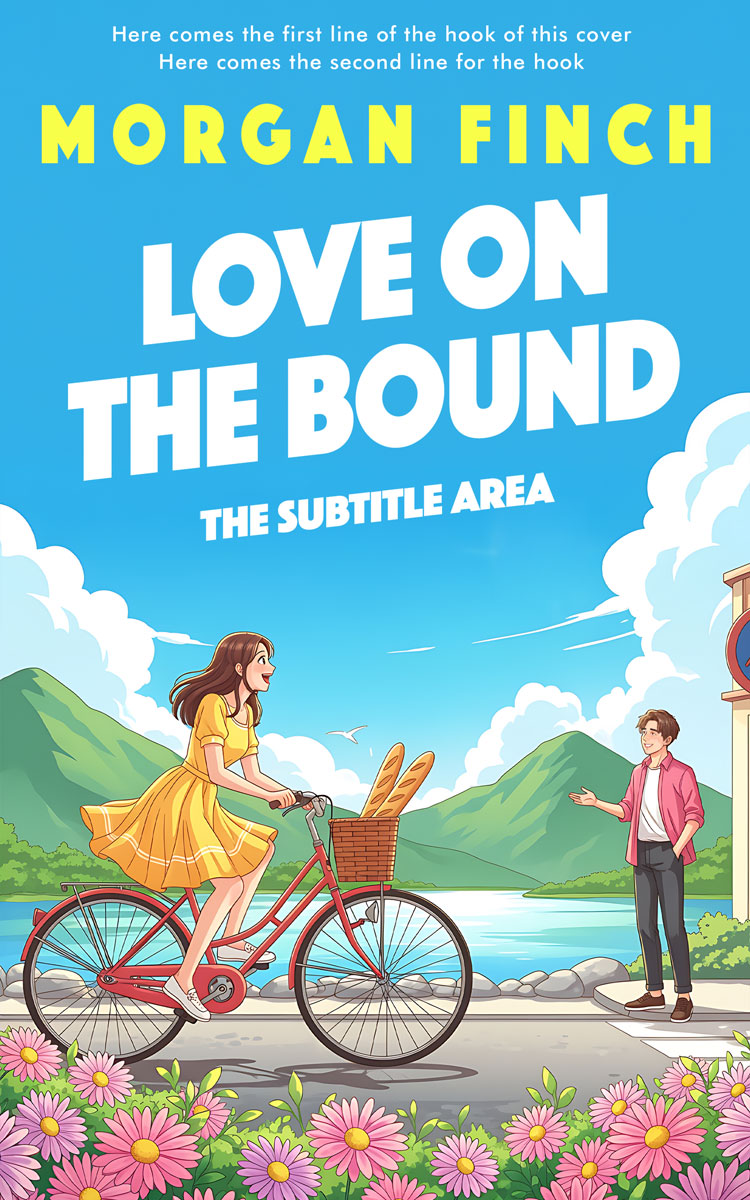 2D view of Premade Romance Book Cover - Grain Brown