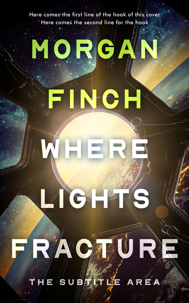 2D view of Premade Science Fiction Book Cover - Cocoa Brown